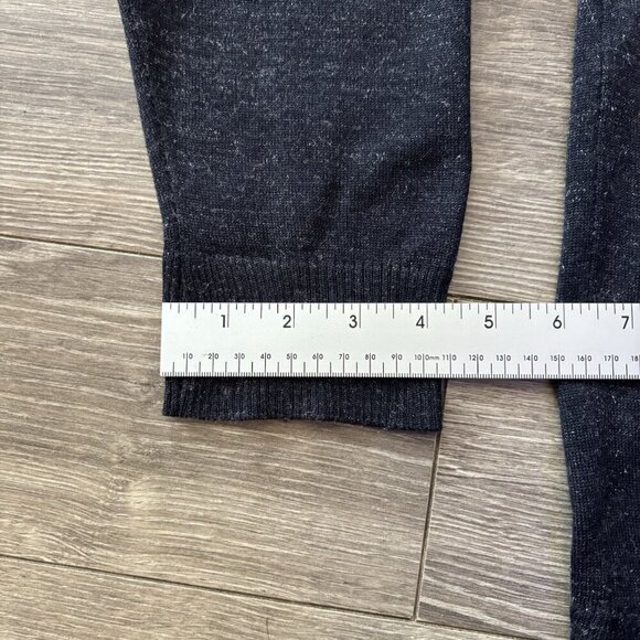 Saint James Mademoiselle Sweater Womens L 96% Wool Black Silver Pullover France - Picture 11 of 16